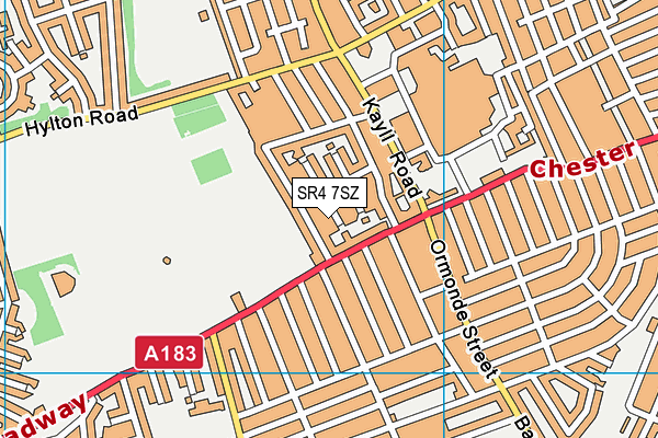 SR4 7SZ map - OS VectorMap District (Ordnance Survey)