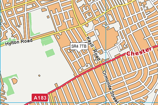 SR4 7TB map - OS VectorMap District (Ordnance Survey)