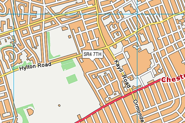 SR4 7TH map - OS VectorMap District (Ordnance Survey)