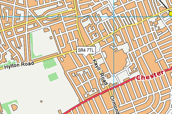 SR4 7TL map - OS VectorMap District (Ordnance Survey)