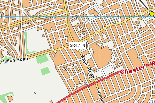SR4 7TN map - OS VectorMap District (Ordnance Survey)