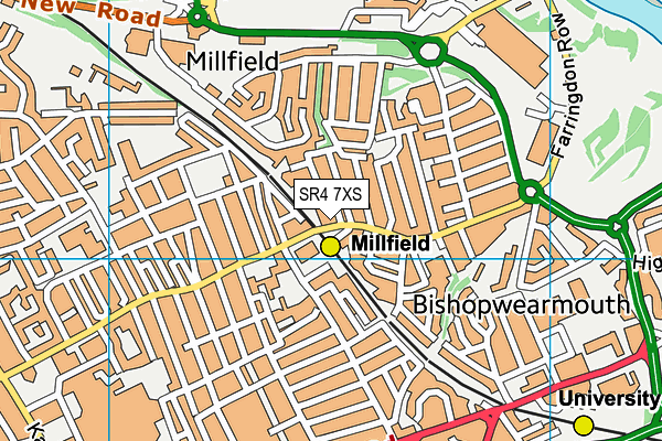 Premier Health & Fitness Centre (Closed) map (SR4 7XS) - OS VectorMap District (Ordnance Survey)