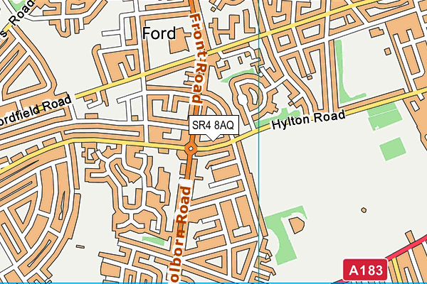SR4 8AQ map - OS VectorMap District (Ordnance Survey)