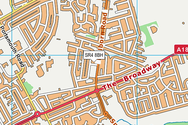 SR4 8BH map - OS VectorMap District (Ordnance Survey)
