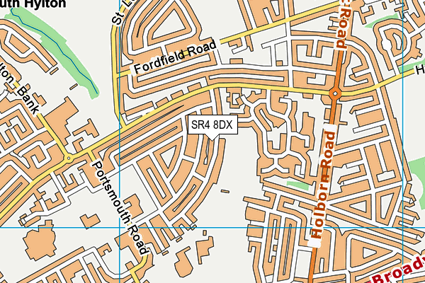 SR4 8DX map - OS VectorMap District (Ordnance Survey)