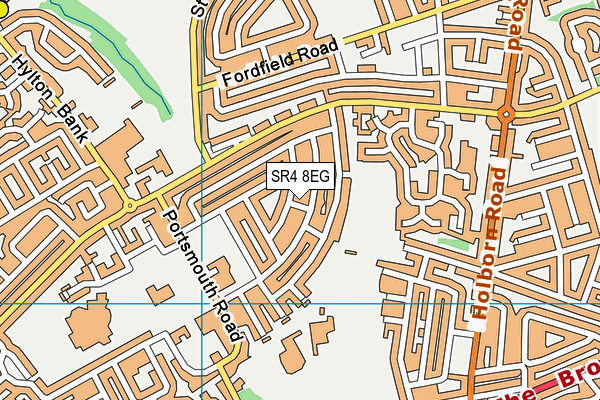 SR4 8EG map - OS VectorMap District (Ordnance Survey)