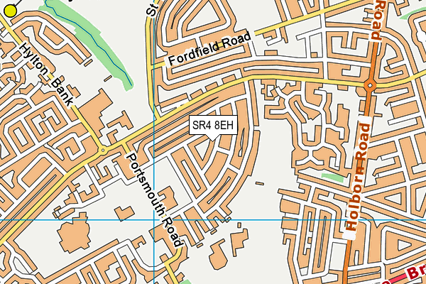 SR4 8EH map - OS VectorMap District (Ordnance Survey)