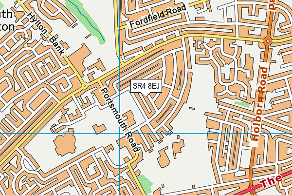 SR4 8EJ map - OS VectorMap District (Ordnance Survey)