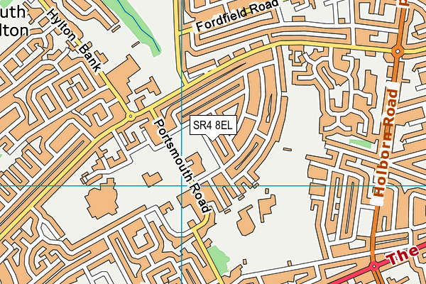 SR4 8EL map - OS VectorMap District (Ordnance Survey)