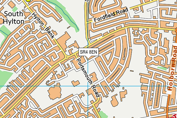 SR4 8EN map - OS VectorMap District (Ordnance Survey)