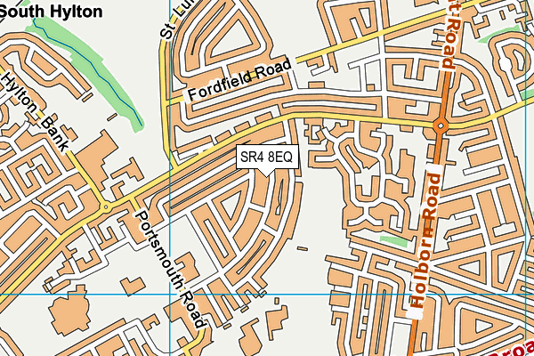 SR4 8EQ map - OS VectorMap District (Ordnance Survey)