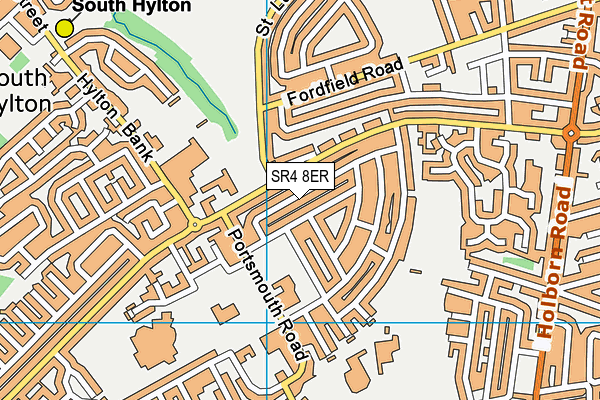 SR4 8ER map - OS VectorMap District (Ordnance Survey)