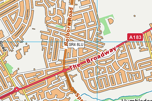 SR4 8LU map - OS VectorMap District (Ordnance Survey)