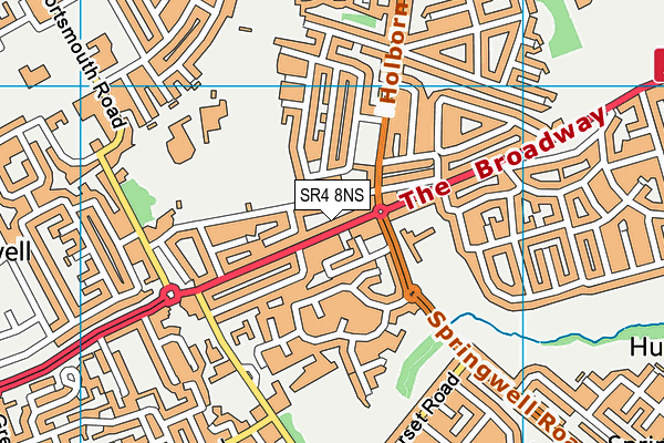 SR4 8NS map - OS VectorMap District (Ordnance Survey)