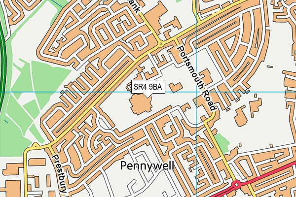 Pennywell School (Closed) map (SR4 9BA) - OS VectorMap District (Ordnance Survey)