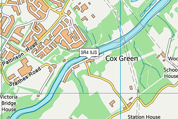SR4 9JS map - OS VectorMap District (Ordnance Survey)