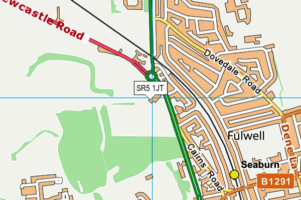 Fulwell Quarry map (SR5 1JT) - OS VectorMap District (Ordnance Survey)