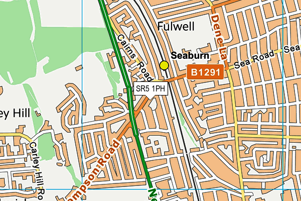 SR5 1PH map - OS VectorMap District (Ordnance Survey)