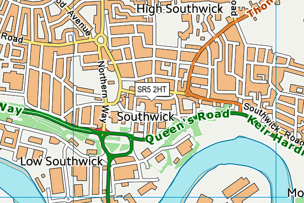 Elite Health And Fitness (Closed) map (SR5 2HT) - OS VectorMap District (Ordnance Survey)