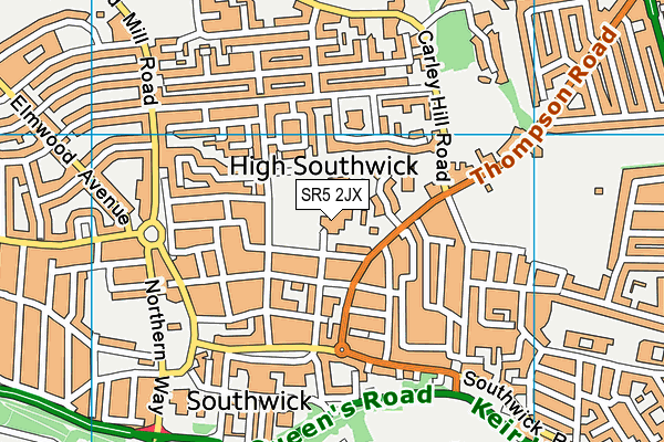 Southwick Community Primary School map (SR5 2JX) - OS VectorMap District (Ordnance Survey)