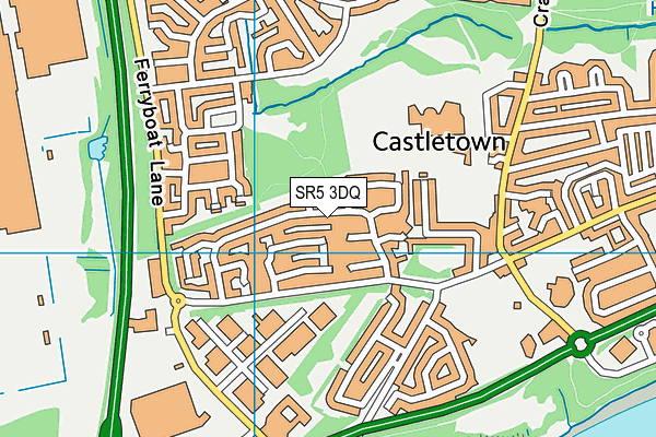 SR5 3DQ map - OS VectorMap District (Ordnance Survey)