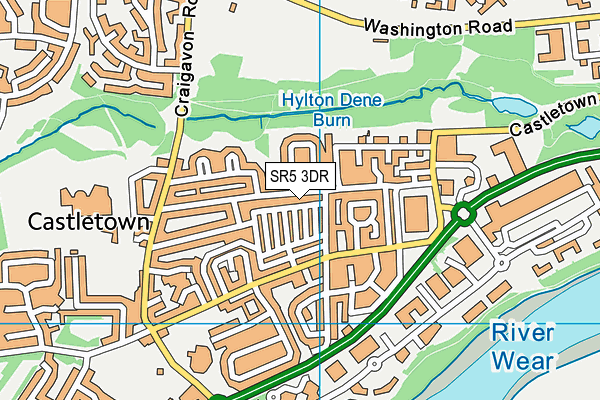 SR5 3DR map - OS VectorMap District (Ordnance Survey)