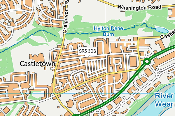SR5 3DS map - OS VectorMap District (Ordnance Survey)