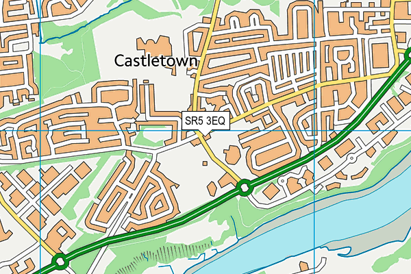 Castletown Primary School map (SR5 3EQ) - OS VectorMap District (Ordnance Survey)