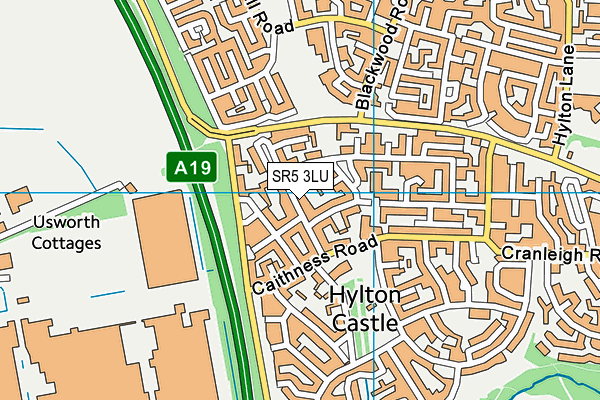 SR5 3LU map - OS VectorMap District (Ordnance Survey)