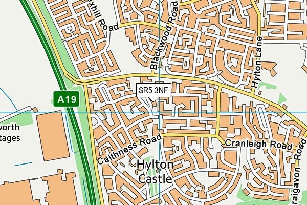 SR5 3NF map - OS VectorMap District (Ordnance Survey)