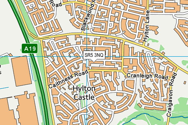 SR5 3NQ map - OS VectorMap District (Ordnance Survey)