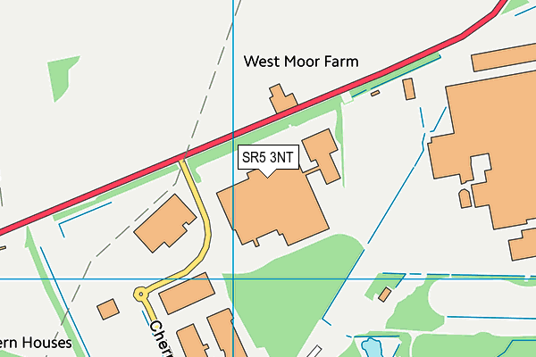 SR5 3NT map - OS VectorMap District (Ordnance Survey)