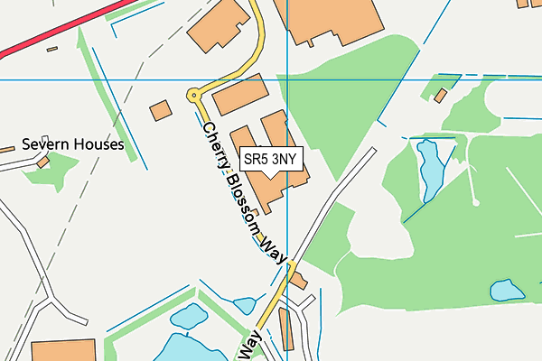 SR5 3NY map - OS VectorMap District (Ordnance Survey)