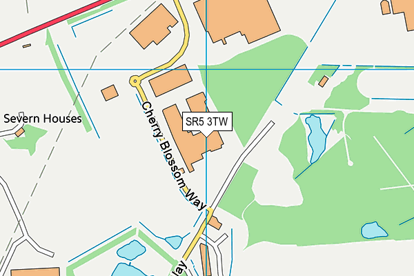 SR5 3TW map - OS VectorMap District (Ordnance Survey)