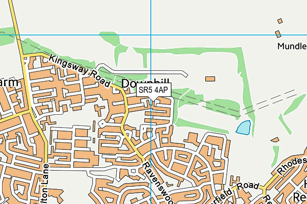 SR5 4AP map - OS VectorMap District (Ordnance Survey)