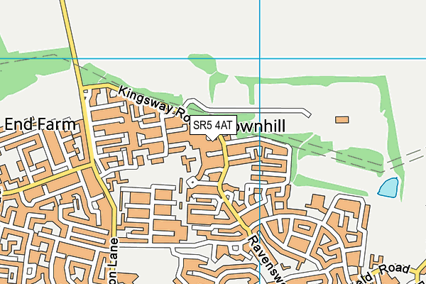 SR5 4AT map - OS VectorMap District (Ordnance Survey)