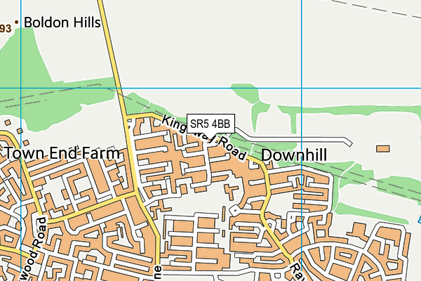 SR5 4BB map - OS VectorMap District (Ordnance Survey)