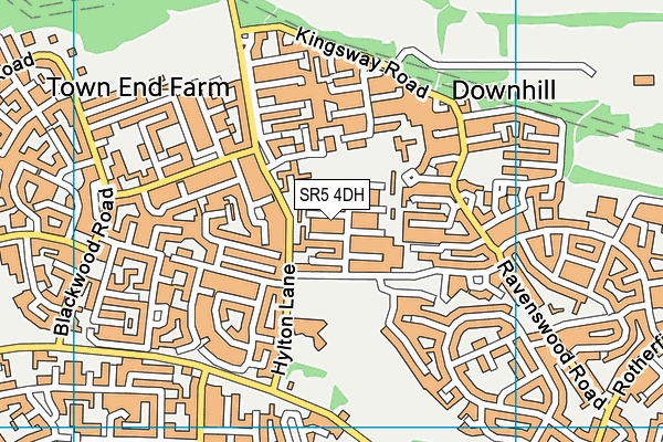 SR5 4DH map - OS VectorMap District (Ordnance Survey)