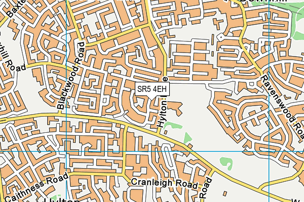 SR5 4EH map - OS VectorMap District (Ordnance Survey)