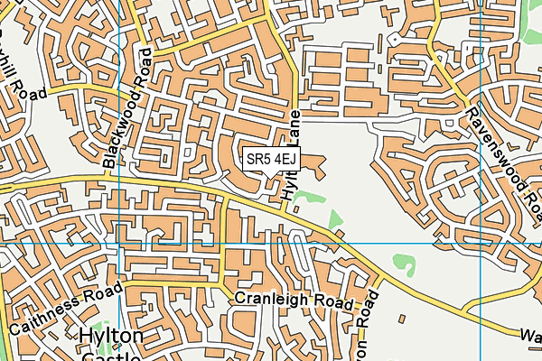 SR5 4EJ map - OS VectorMap District (Ordnance Survey)