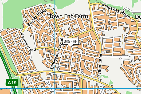 SR5 4HH map - OS VectorMap District (Ordnance Survey)