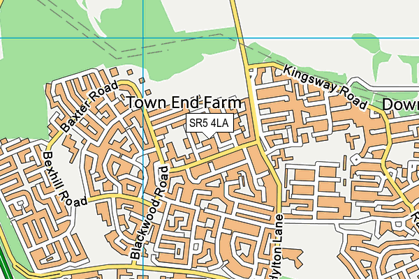 SR5 4LA map - OS VectorMap District (Ordnance Survey)