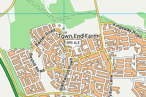 SR5 4LE map - OS VectorMap District (Ordnance Survey)