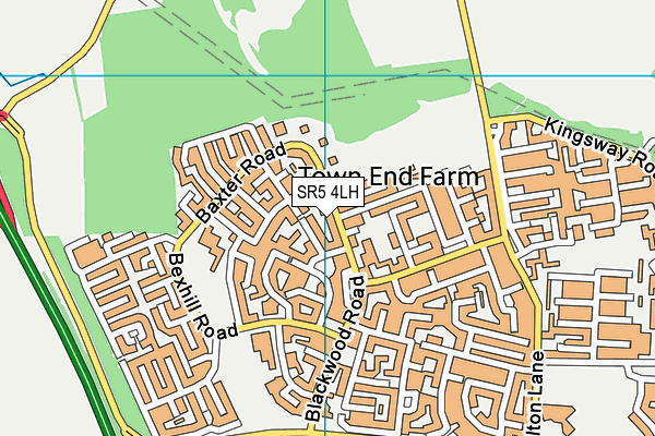 SR5 4LH map - OS VectorMap District (Ordnance Survey)