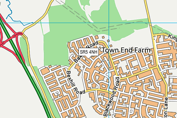 SR5 4NH map - OS VectorMap District (Ordnance Survey)