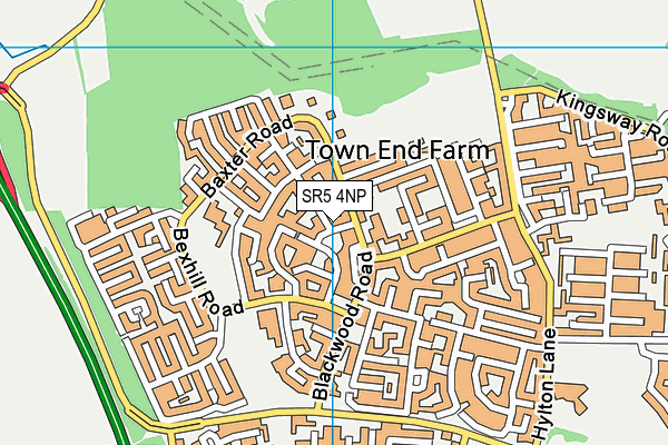 SR5 4NP map - OS VectorMap District (Ordnance Survey)