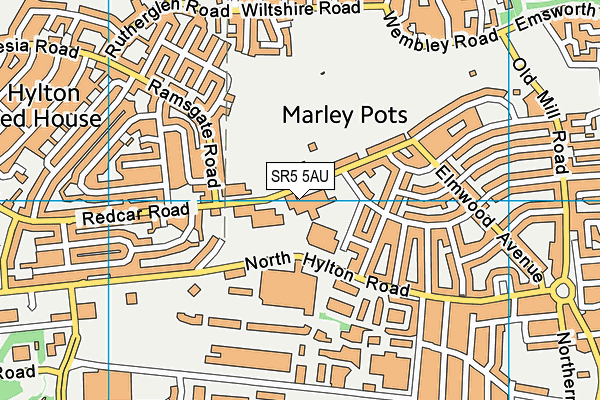 Willow Wood Community Primary School map (SR5 5AU) - OS VectorMap District (Ordnance Survey)