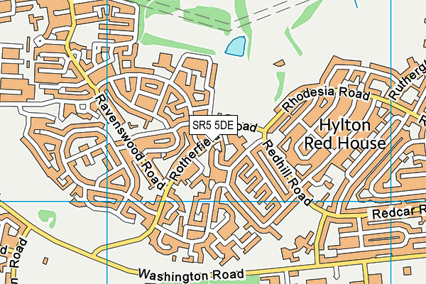 SR5 5DE map - OS VectorMap District (Ordnance Survey)