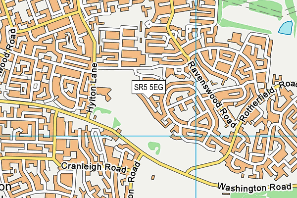 SR5 5EG map - OS VectorMap District (Ordnance Survey)