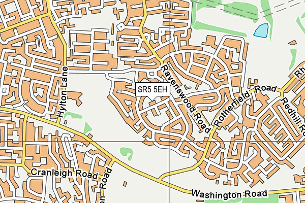 SR5 5EH map - OS VectorMap District (Ordnance Survey)